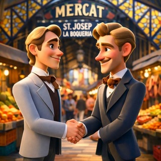 Telegram chat Mercado Barcelona logo