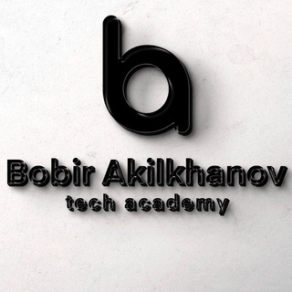 Telegram chat Bobir Akilkhanov Tech Academy logo