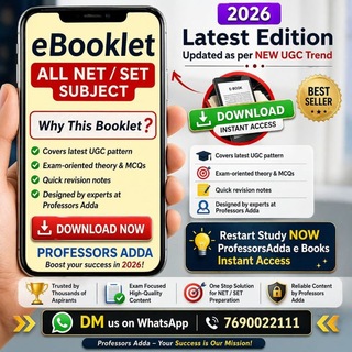NET SET JRF PDF NOTES - Telegram Groups