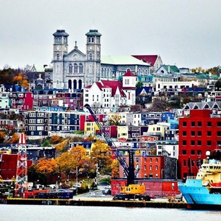 Telegram chat Н'юфі чат українців. Ukrainians in Newfoundland and Labrador. Українці в Ньюфаундленд і Лабрадор. logo