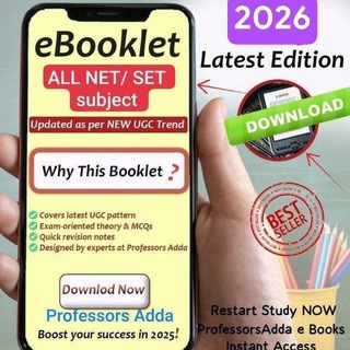 Telegram chat NET SET JRF notes Professor Adda logo