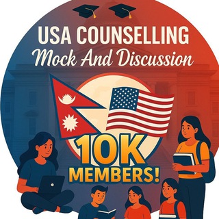 Telegram chat USA COUNSELLING 🟢 MOCK&DISCUSSION🇳🇵 logo