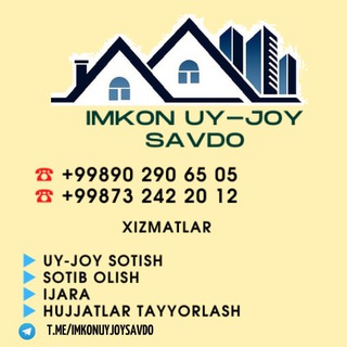 Telegram chat УЙ ЖОЙ САВДО - UY JOY SAVDO 🏘 logo