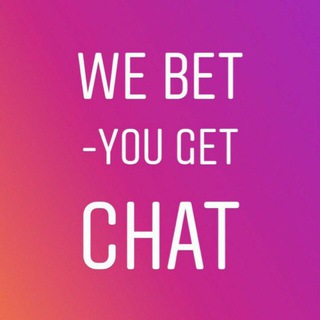 Telegram chat We Bet — You Get Chat logo