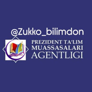Telegram chat ZUKKO- BILIMDONLAR👩‍🎓👨‍🎓📚 logo