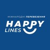 Telegram chat Happy-Lines пасажирські перевезення Україна, Швейцарія, Німеччина, Ліхтенштейн, Австрія logo