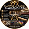 Telegram chat 777.⁷⁷⁷ XIL-TURDAGI GAZLAMALAR .⁷⁷⁷ logo